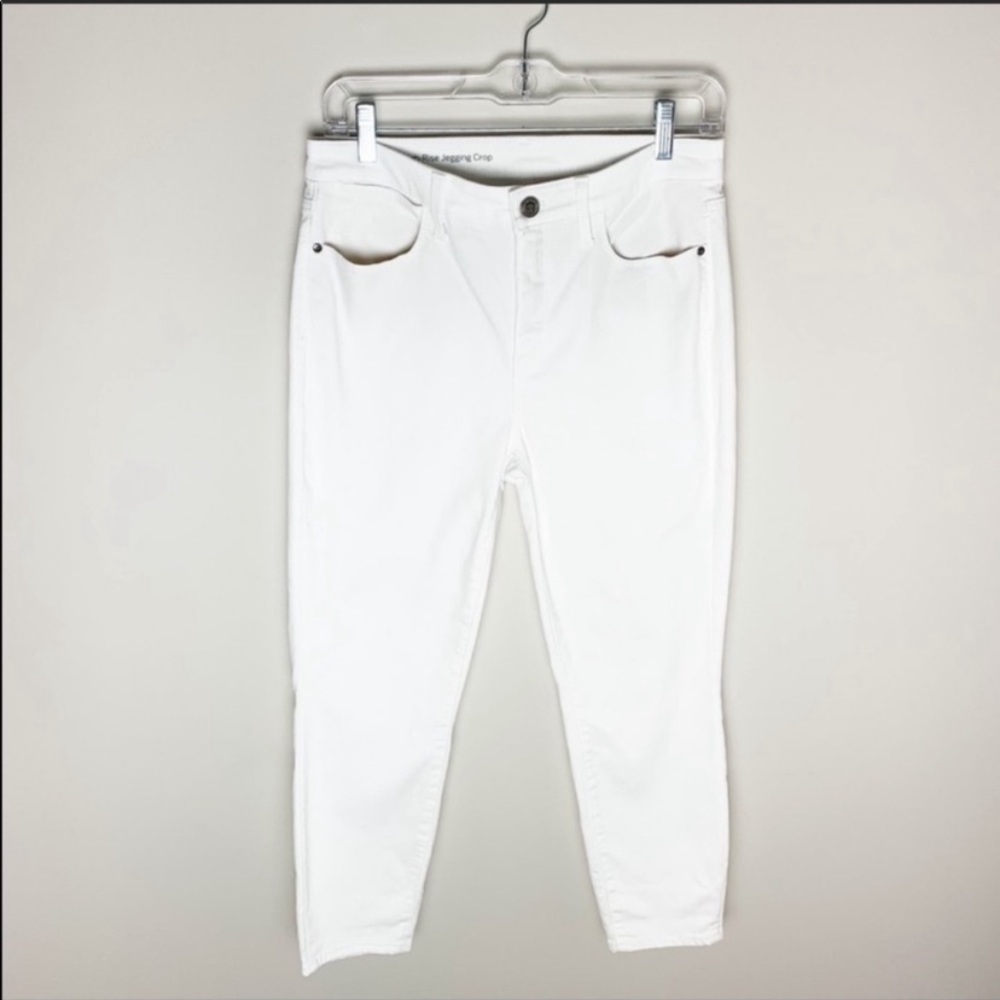 Talbots High Rise Jegging Crop White Size 4